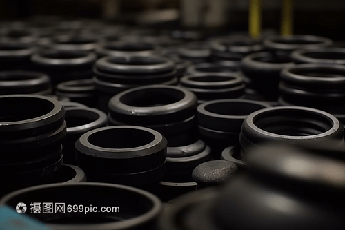 橡膠制造的細(xì)節(jié)特寫攝影圖